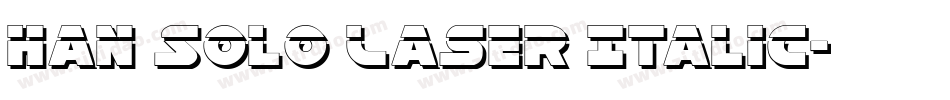 Han Solo Laser Italic字体转换